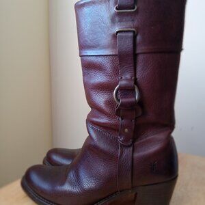 Frye Jane Ankle Boots 2000's # 77461 Brown Size 7 1/2 / 7.5